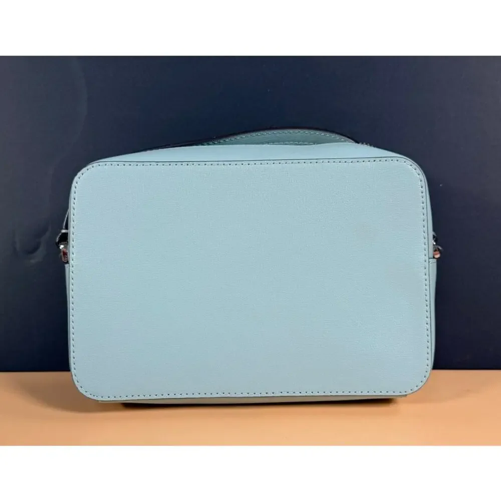 Kate Spade New York Harper Turquoise Aqua Pool Leather Crossbody Shoulder Bag